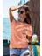 T-Shirt,Lola Bunny Tasarım Baskılı,Oversize, Pamuk,Somon T-Shirt No:548 2