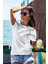 T-Shirt,Thumper Bambi Tasarım Baskılı,Regular, Pamuk,Beyaz T-Shirt No:553 2