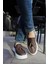 SHO127 Bağcıksız Püsküllü Cbt Loafer-X Erkek Ayakkabı Kahve 2