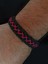 Paracord Pembe Çapraz Işlemeli Bileklik 3