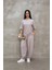Osy Modal Yumuşak Dokulu Kumaş Oversize Bisiklet Yaka T-Shirt Jogger Eşofman Altı Eşofman Takımı - Gri 1