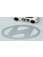Elantra I20 I30 Ioniq 5 Bagaj Gri Logo Hyundai Ile Uyumlu 5