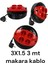 Elektrik Amiral Mini Kablolu Makara 4'lü 3mt (3x1,5cm) 1