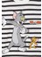 Tom ve Jerry Baskılı Çizgili Tişört 6610324-85308 5