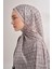 Vual Monogram Desen Şal 3361-AÇIK Gri 5