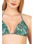 Kadın Üçgen Yarım Dolgulu Simli Bikini Takımı 4