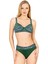 Kadın Yüksek Bel Toparlayıcı Yeşil Parıltılı Bikini Takımı 1