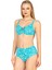 Kadın Balenli Destekli Şal Desen Yüksek Bel Bikini Takımı 3