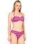 Kadın Pembe Parıltılı Straplez Ip Detaylı Bikini Takımı 3