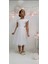 Kız Çocuk Beyaz Balo Abiye Elbise First Communion Dress Girl Wedding Dress Düğün 1
