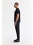 Erkek Siyah Bisiklet Yaka Organze Aplike Detaylı Fotokromik(UV) İnterlok T-Shirt A51Y1029 3