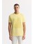Erkek Sarı Bisiklet Yaka Enjeksiyon Baskılı İnterlok T-Shirt A51Y1072 1
