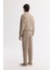 Erkek Bej Relaxed Fit Beli Lastikli Bağcıklı Soft Touch Pantolon A51Y3031 3