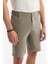 Erkek Haki Beli Lastikli Bi-Stretch Teknik Kumaş Relaxed Fit Şort A51Y3712 4