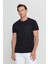 Pamuklu Slim Fit Dar Kesim Baskılı Bisiklet Yaka Esnek Tişört 3