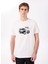 Bisiklet Yaka Baskılı Beyaz Erkek T-Shirt J5SM-TST7291 1