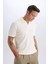 Regular Fit Kısa Kollu Pilise Polo Tişört B6382AX25SP 4