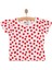 Basic Kız Puantiye Desenli Baskılı T-Shirt Kız Bebek 1
