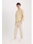 Slim Fit Dar Kesim Fermuar Cepli Pike Eşofman Altı D5258AX25SP 2