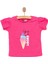 Basic Kız Eğlenceli Dondurma Baskılı T-Shirt Kız Bebek 3