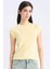 Slim Fit Dar Kesim Bisiklet Yaka Basic Düz Ribana Kısa Kollu Tişört C7334AX25SP 1