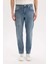 Slim Tapered Fit Dar Kalıp Normal Bel Daralan Paça Jean Pantolon E3336AX25SP 1