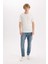 Slim Tapered Fit Dar Kalıp Normal Bel Daralan Paça Jean Pantolon E3336AX25SP 2