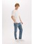 Slim Tapered Fit Dar Kalıp Normal Bel Daralan Paça Jean Pantolon E3336AX25SP 3