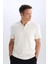 Regular Fit Polo Yaka Yarım Fermuarlı Kısa Kollu Tişört D7227AX25SP 3