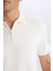 Regular Fit Yarım Fermuarlı Kısa Kollu Polo Tişört D7227AX25SP 5