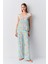Flowers Askılı Maskülen Pijama Takımı 1