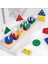 Ahşap 5'li Geometri Sıralama Montessori 1