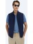 Lacivert Pamuk Karışımlı Dokuma Spor Yelek 1