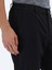 Siyah Dokuma Casual Pantolon 4
