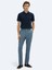 Havacı Mavi Dokuma Jogging Fit Casual Pantolon 1