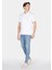 041 Danny Slim Fit Düşük Bel Dar Paça Erkek Mavi Jean Pantolon CL1073409 3