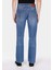 045 Davıd Regular Fit Orta Bel Düz Paça Erkek Mavi Jean Pantolon CL1072209 2