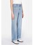 970 Berry Regular Fit Yüksel Bel Geniş Paça Kadın Mavi Jean Pantolon CL1073524 4