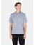 Comfort Fit Polo Yaka Düz Erkek Mavi Kısa Kol Tişört CL1073959 1