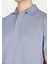 Comfort Fit Polo Yaka Düz Erkek Mavi Kısa Kol Tişört CL1073959 4