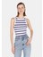 Slim Fit Kadın Mavi Atlet 1