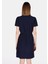 Regular Fit Nakışlı Kadın Lacivert Kısa Kol Elbise CL1073767 2