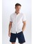 %100 Pamuk Regular Fit Polo Yaka Kısa Kollu Gömlek D6105AX25SP 4