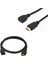 HDMI Kablo Erkek-Dişi 30 cm Uzatma (Mini Hd Recevier Için) 1