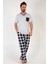 Gri Melanj Erkek Kısa Kollu Büyük Beden Pijama Gri Melanj 1