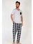Gri Melanj Erkek Kısa Kollu Büyük Beden Pijama Gri Melanj 2