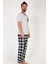 Gri Melanj Erkek Kısa Kollu Büyük Beden Pijama Gri Melanj 3