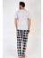 Gri Melanj Erkek Kısa Kollu Büyük Beden Pijama Gri Melanj 4