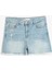 Rahat Kesim Yıpratma Detaylı Denim Şort 1