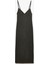 Derin V Yaka Slim Fit Midi Boy Ince Askılı Kalem Elbise 3